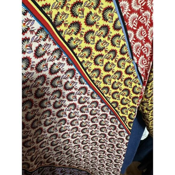 Cabi Kimono Poet Duster Jacket Dress Womens S Boho Patchwork Print Belted new - Picture 10 of 13